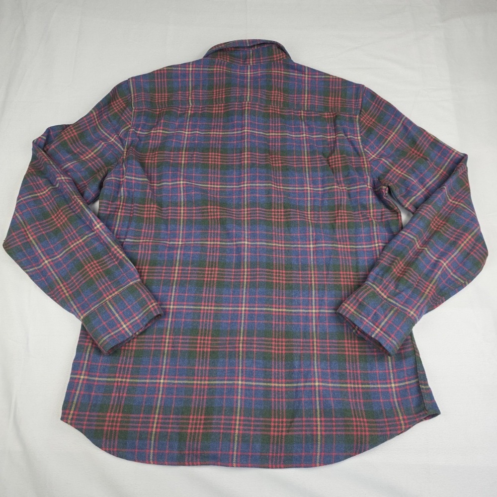 Faherty Legend Sweater Shirt Mens Large Multi Plaid Flannel Organic Cotton - Picture 6 of 10